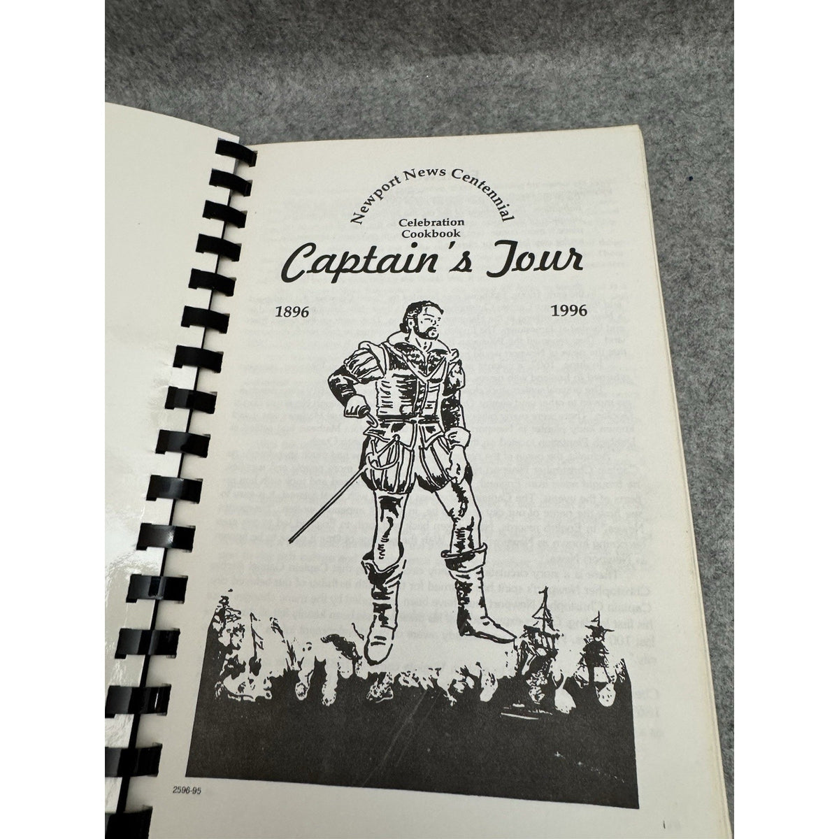 Captain’s Tour Newport News Centennial Celebration Cookbook 1896-1996 Spiral