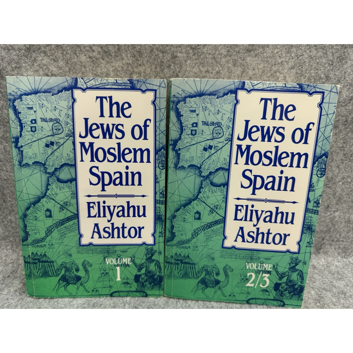 The Jews of Moslem Spain Vol 1 & 2/3 PB Set 1992 Eliyahu Ashtor JPS