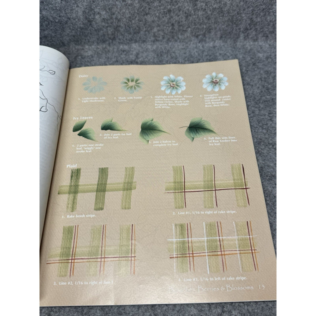 Branches Berries & Blossoms Lynne Deptula 1997 Tole Painting Floral Pattern Book