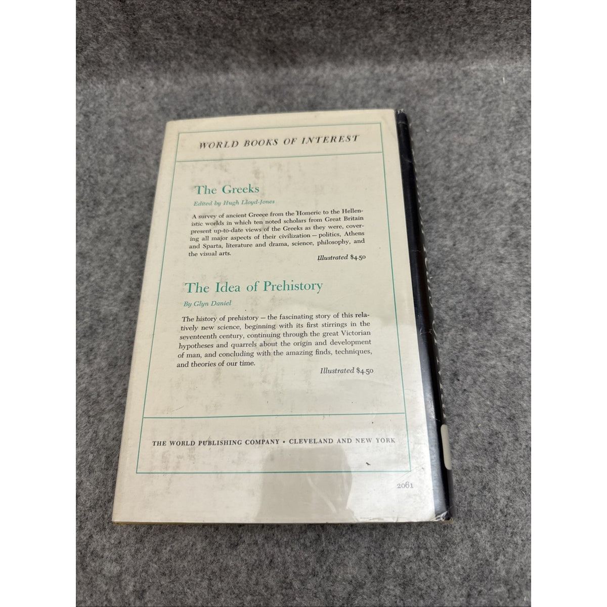 a million years a man carrington 1963 first edition HCDJ