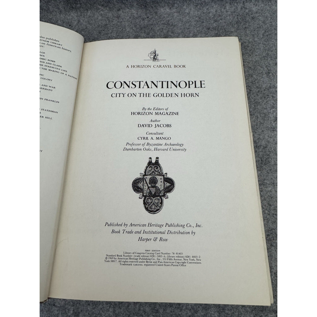 "Constantinople - City on the Golden Horn" by David Jacobs - 1st Ed. - 1969
