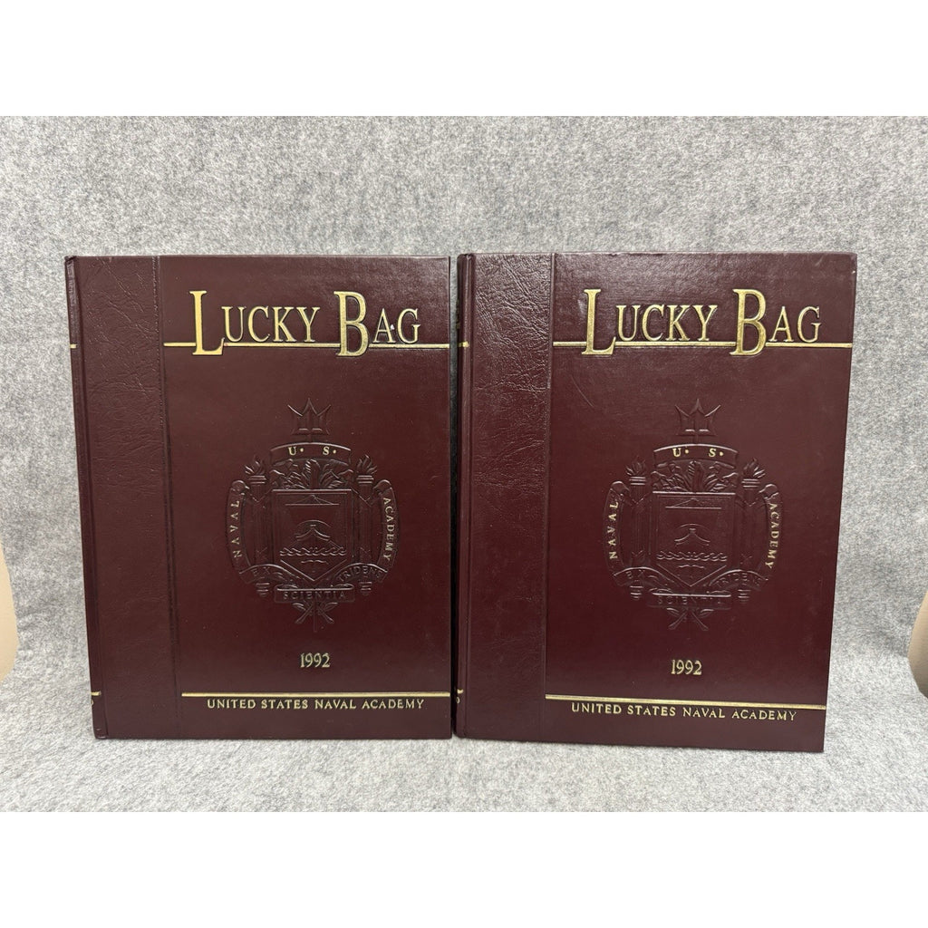 1992 Lucky Bag United States Naval Academy 2 Vol Set HC