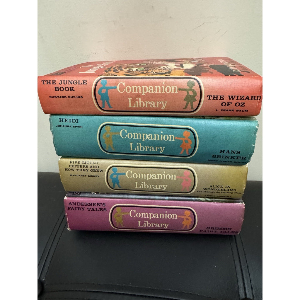 Companion Library Double-Sided Classics 4 Book Lot Oz Alice Grimm