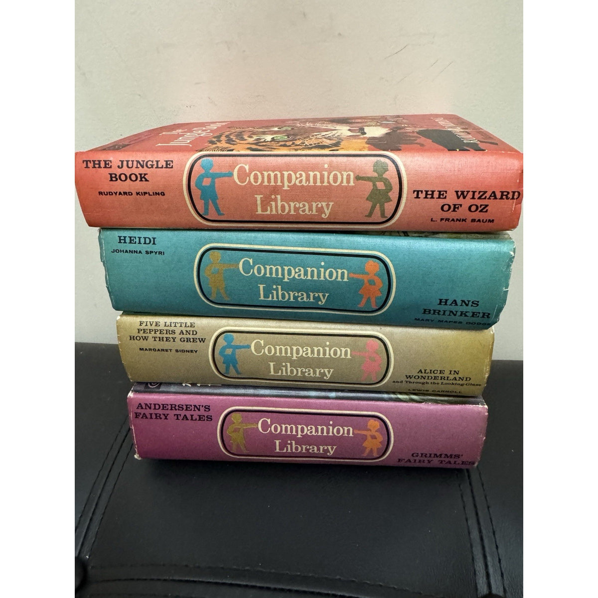 Companion Library Double-Sided Classics 4 Book Lot Oz Alice Grimm