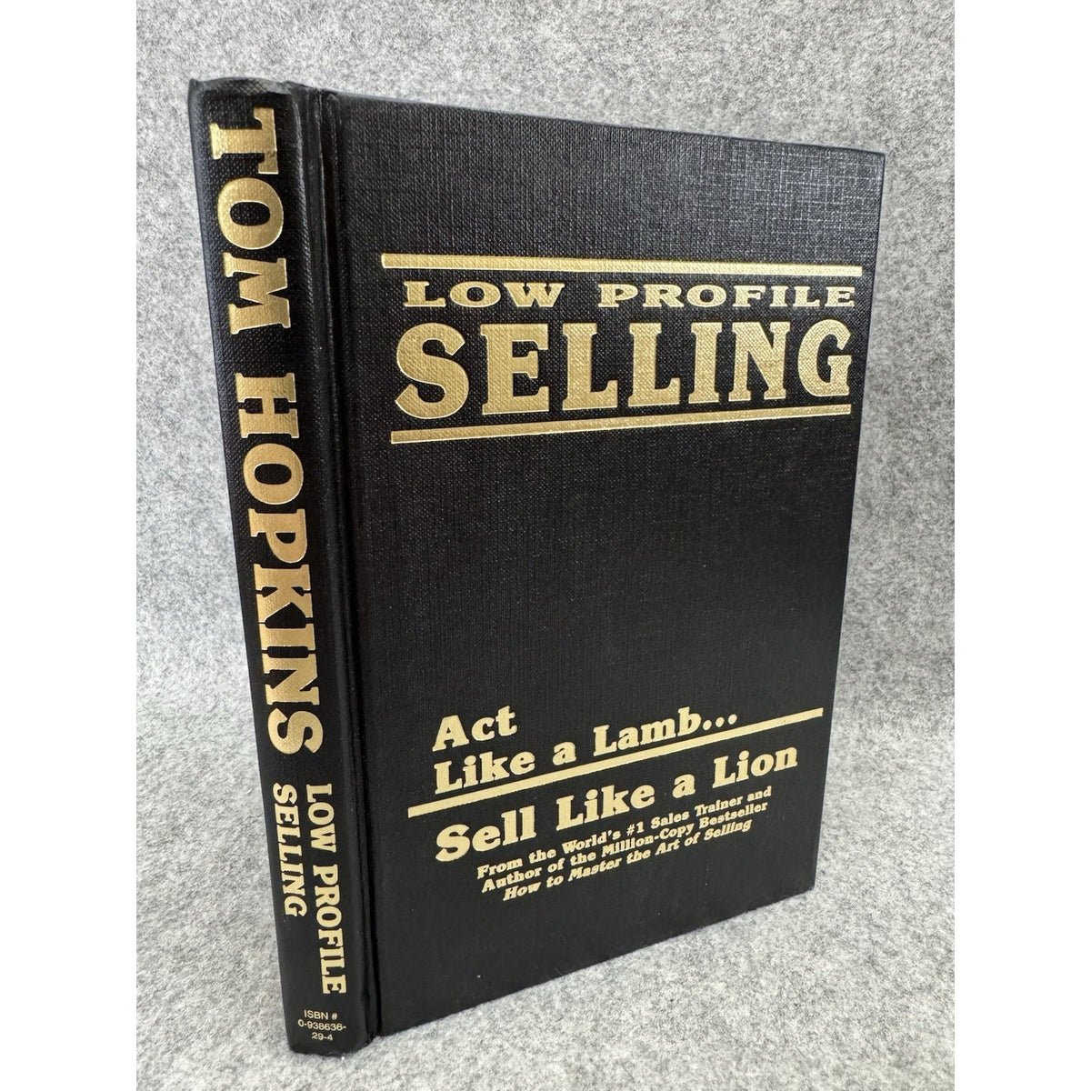 Low Profile Selling Tom Hopkins Signed HC 1994 Sales Success Leadership Book