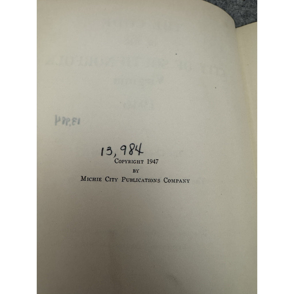 1947 The Code of South Norfolk Virginia City Ordinances HC