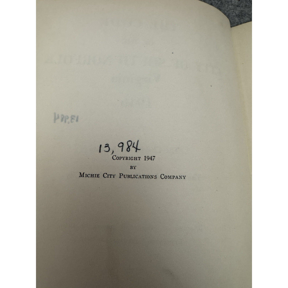 1947 The Code of South Norfolk Virginia City Ordinances HC
