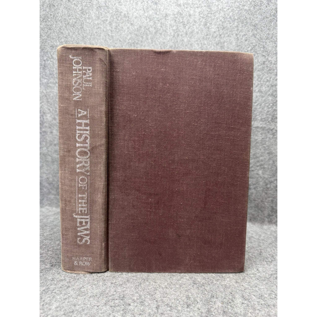 A History of the Jews Paul Johnson 1987 First US Edition Hardcover Judaica