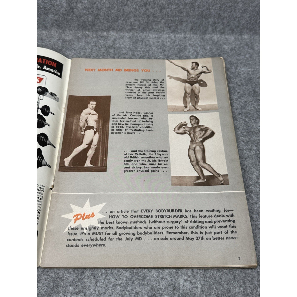 Muscular Development June 1965 Larry Scott Cover Bodybuilding Magazine
