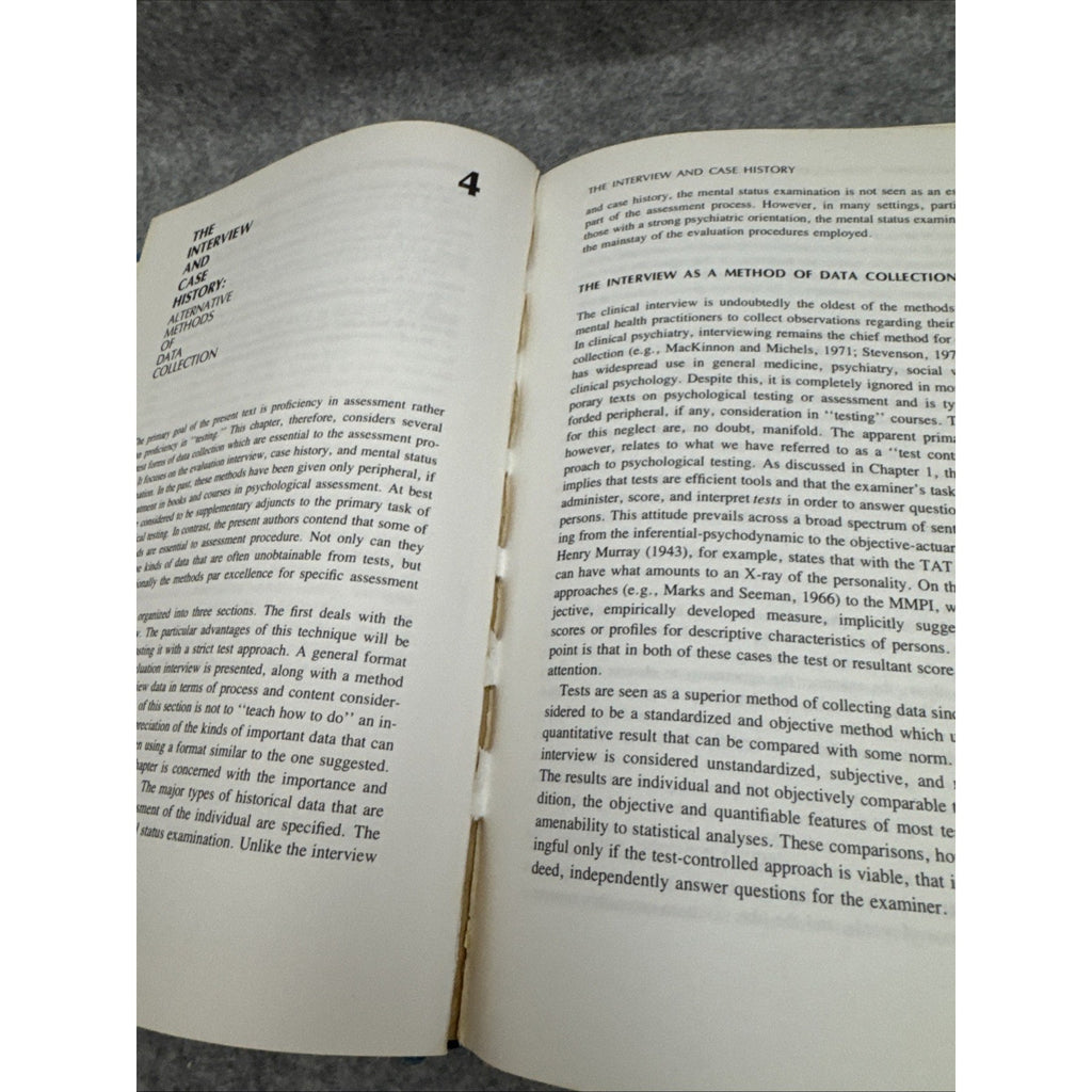 Psychological Assessment And Conceptual Approach 1978 HC Maloney & Ward