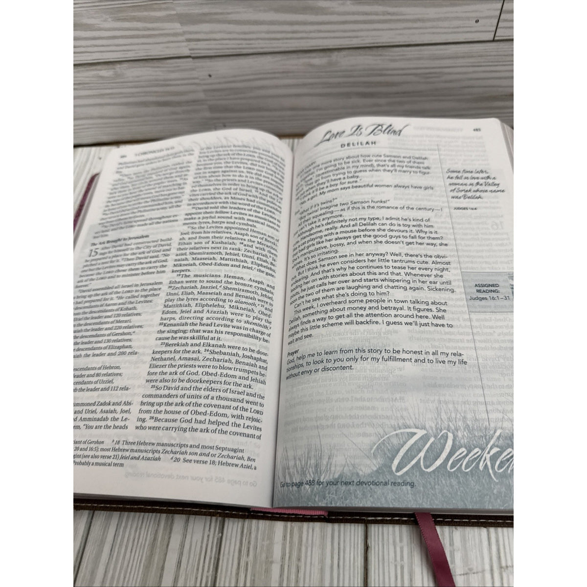 NIV, Women's Devotional Bible, Large - Imitation Leather, by Zondervan - Good