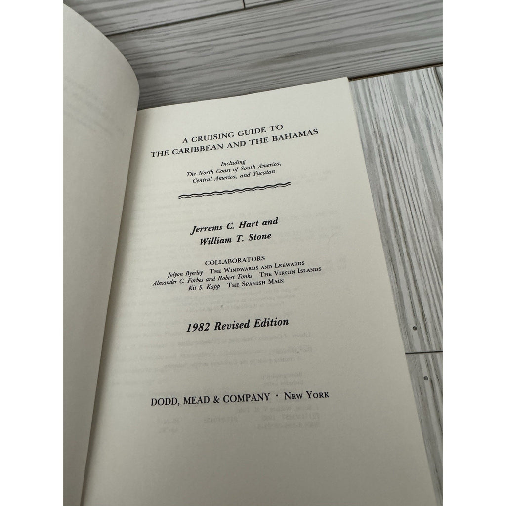 Cruising Guide Caribbean Bahamas Hart Stone 1982 Revised Sailing Navigation