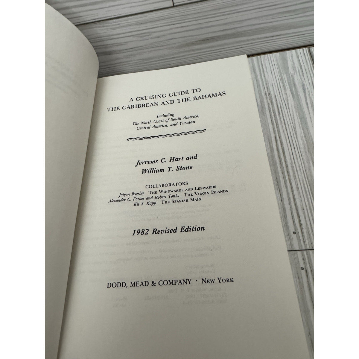 Cruising Guide Caribbean Bahamas Hart Stone 1982 Revised Sailing Navigation