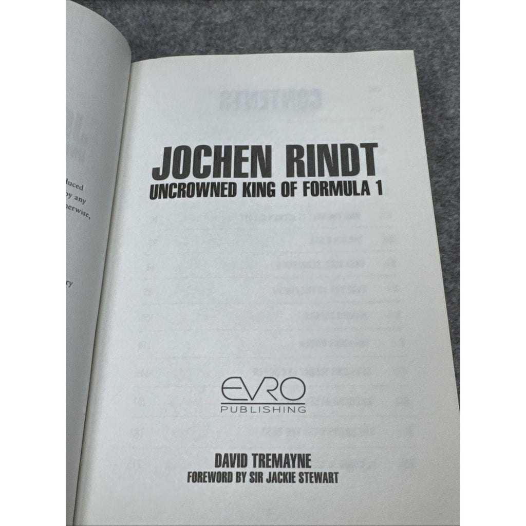 Jochen Rindt : Uncrowned King of Formula 1 by David Tremayne (2020, Trade...