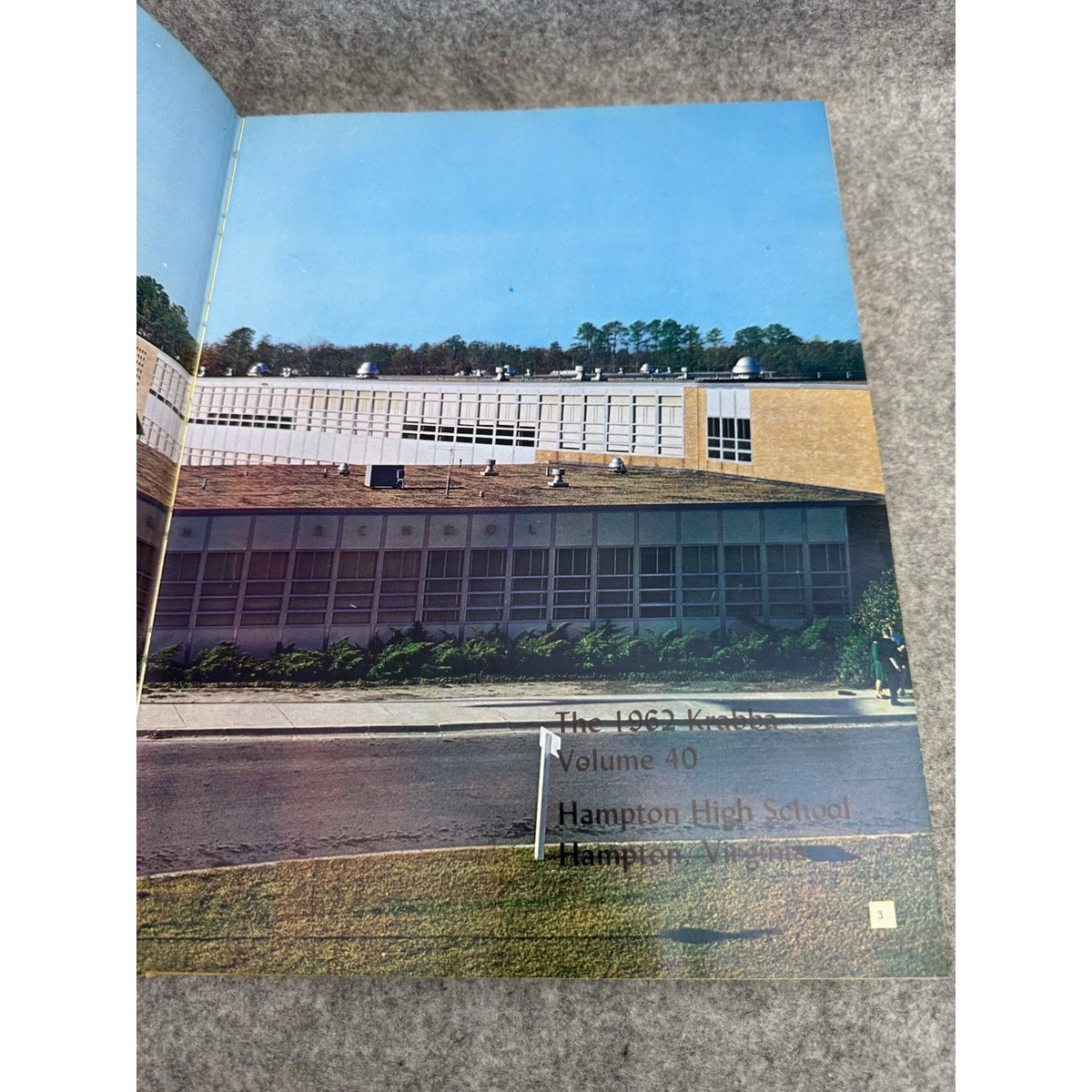 1962 Hampton High School Krabba Yearbook Hampton VA Hardcover Annual