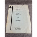 Richard Strauss Elektra Op 58 Vocal Score German Kalmus Opera Sheet Music