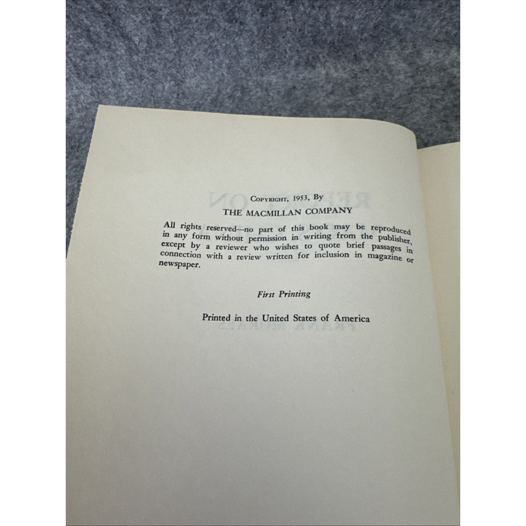 Report On Mai’s China By Frank Moraes 1st Edition 1953 HC