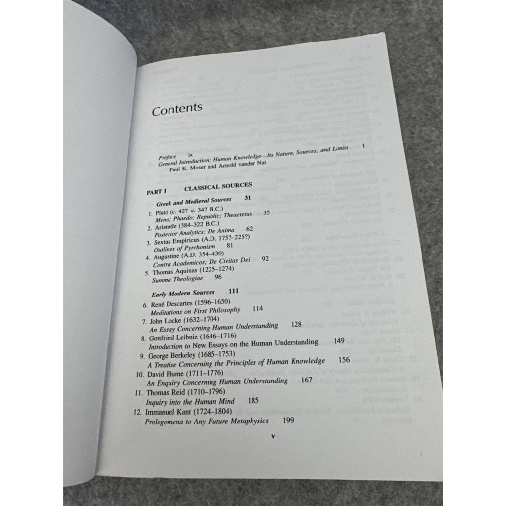 Human Knowledge : Classical and Contemporary Approaches by Arnold vander Nat...