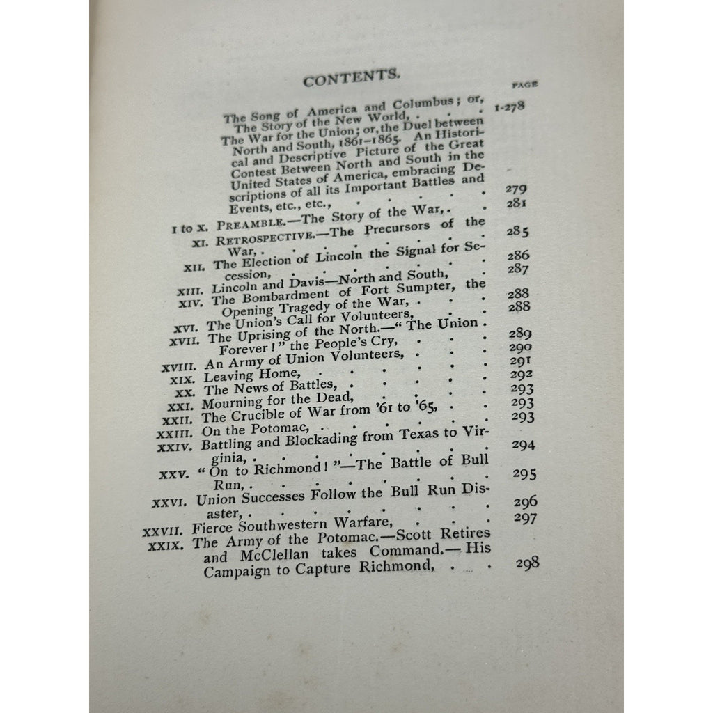 1899 War for the Union Kinahan Cornwallis Civil War Poetry 1st Edition