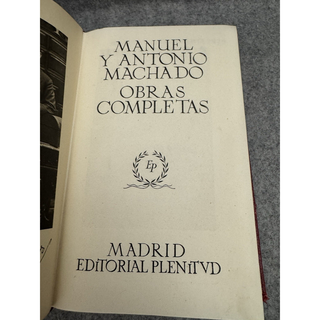 Unamuno Obras Selectas & Machado Obras Completas 2 Vol Set Numbered HC
