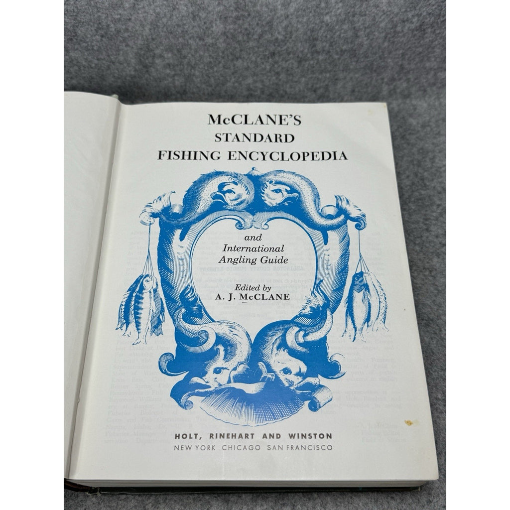 1965 McClane’s Standard Fishing Encyclopedia First Edition Angling Illustrated