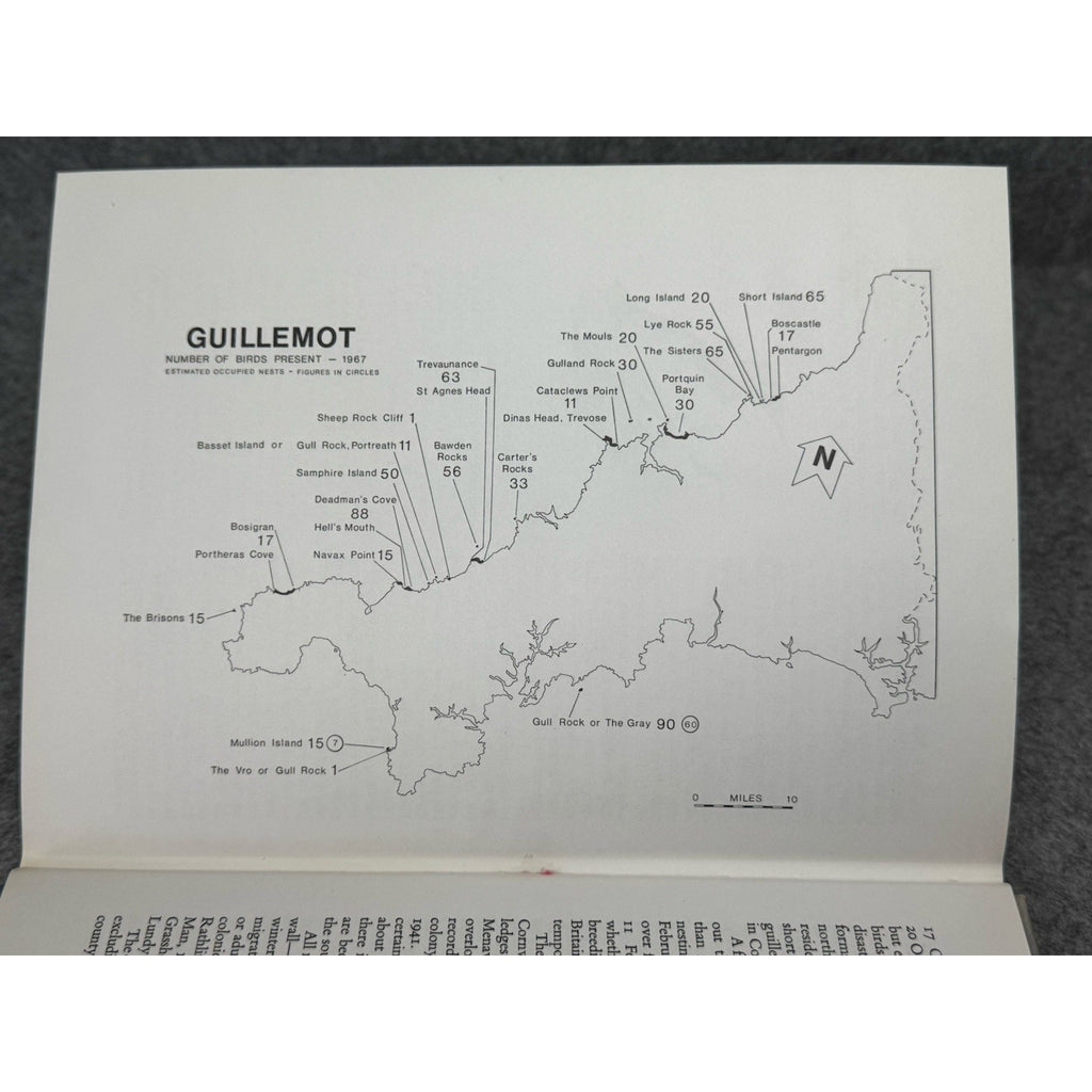 Birds Cornish Coast Isles of Scilly Penhallurick 1969 1st Edition HC DJ