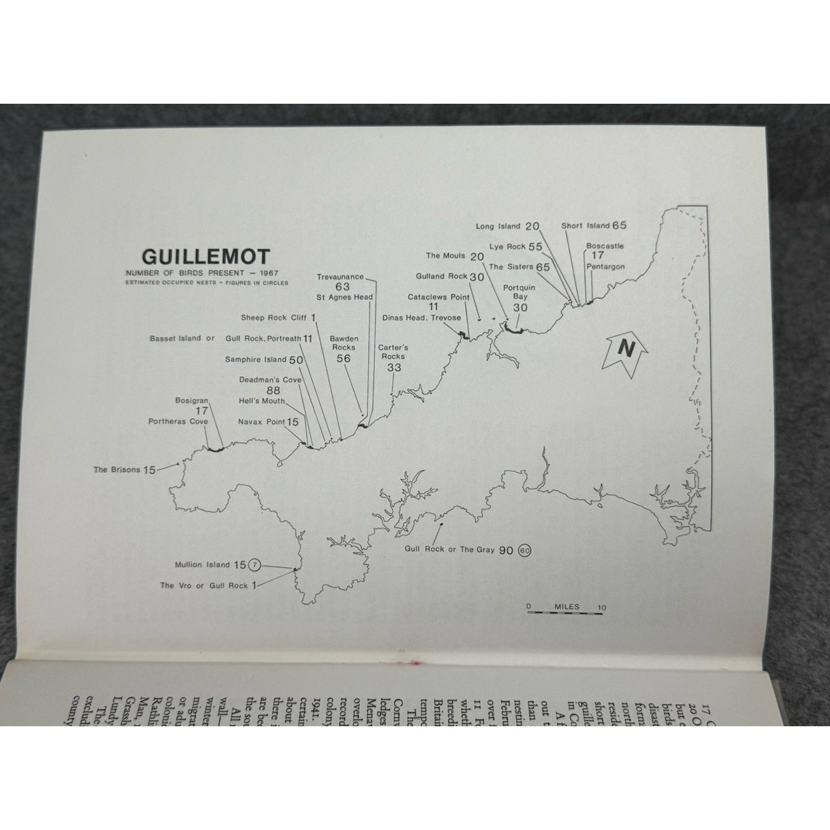 Birds Cornish Coast Isles of Scilly Penhallurick 1969 1st Edition HC DJ