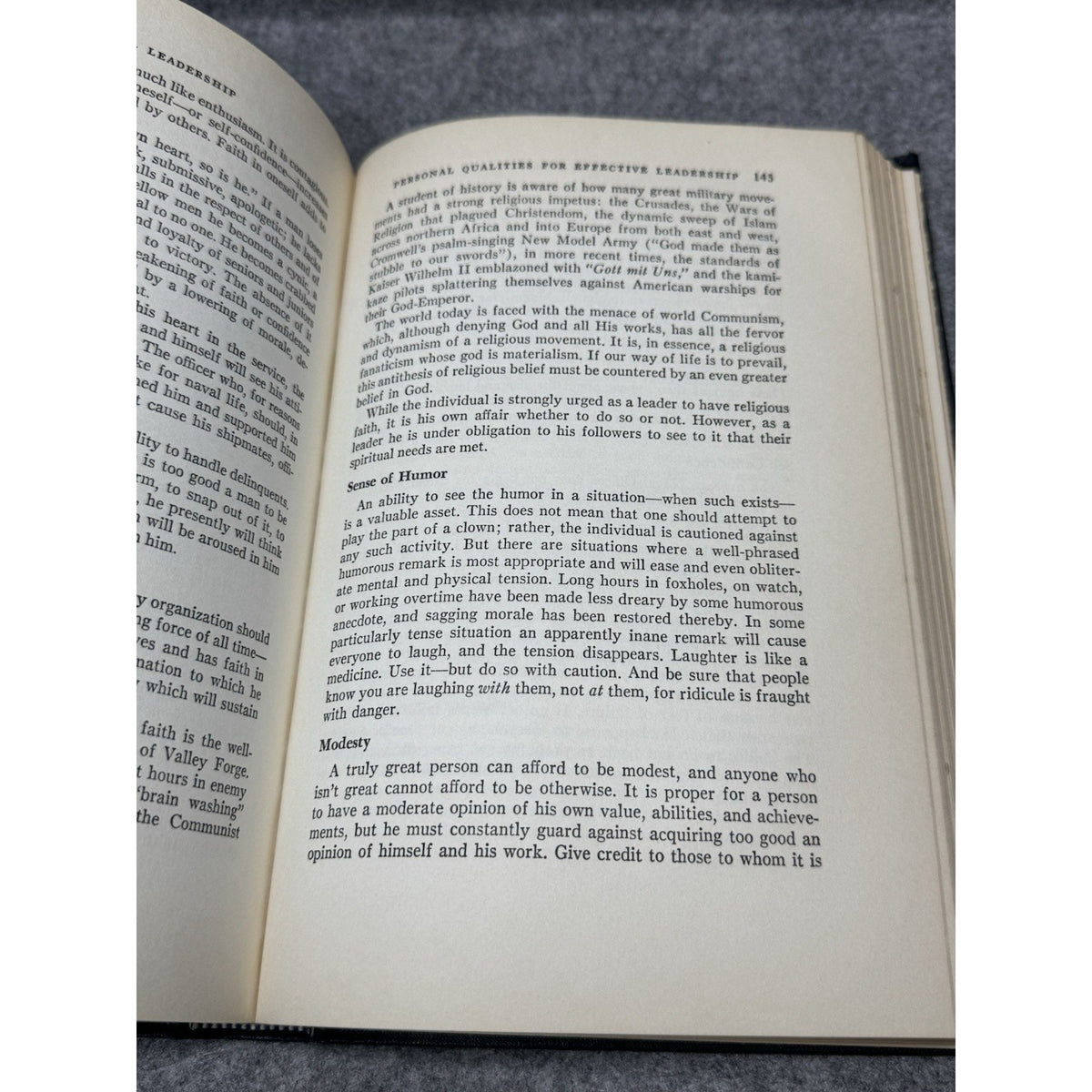 1962 Naval Leadership 2nd Ed US Naval Institute Cold War Navy Hardcover