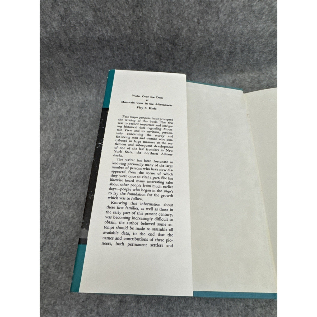 Water Over the Dam: Early Resort Days in the Great North Woods HCDJ *Adirondacks