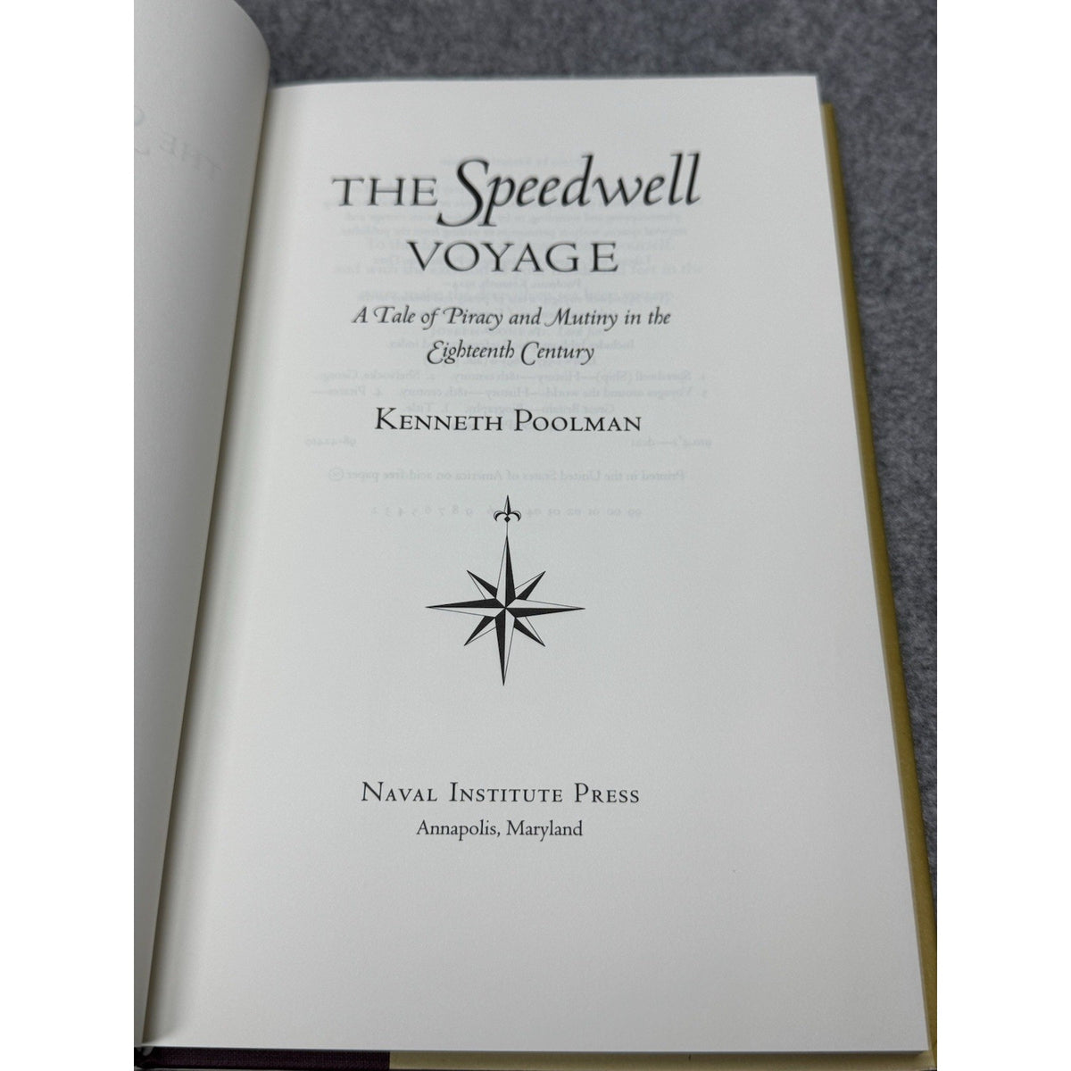 The Speedwell Voyage Kenneth Poolman 1999 HC Piracy Mutiny Maritime History