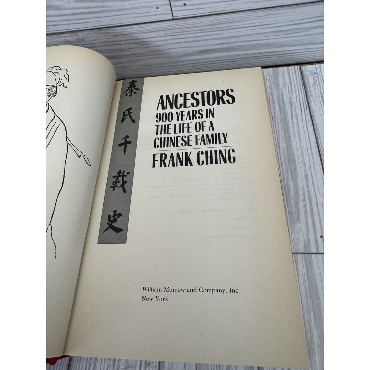 Ancestors Frank Ching 1988 HC DJ 1st Ed 900 Years Chinese Family