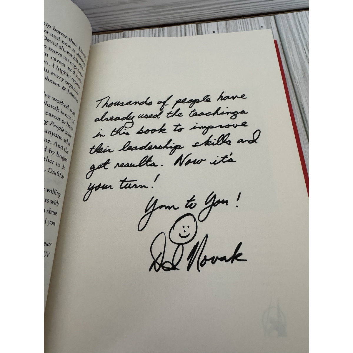 Signed Taking People With You David Novak HC First Edition