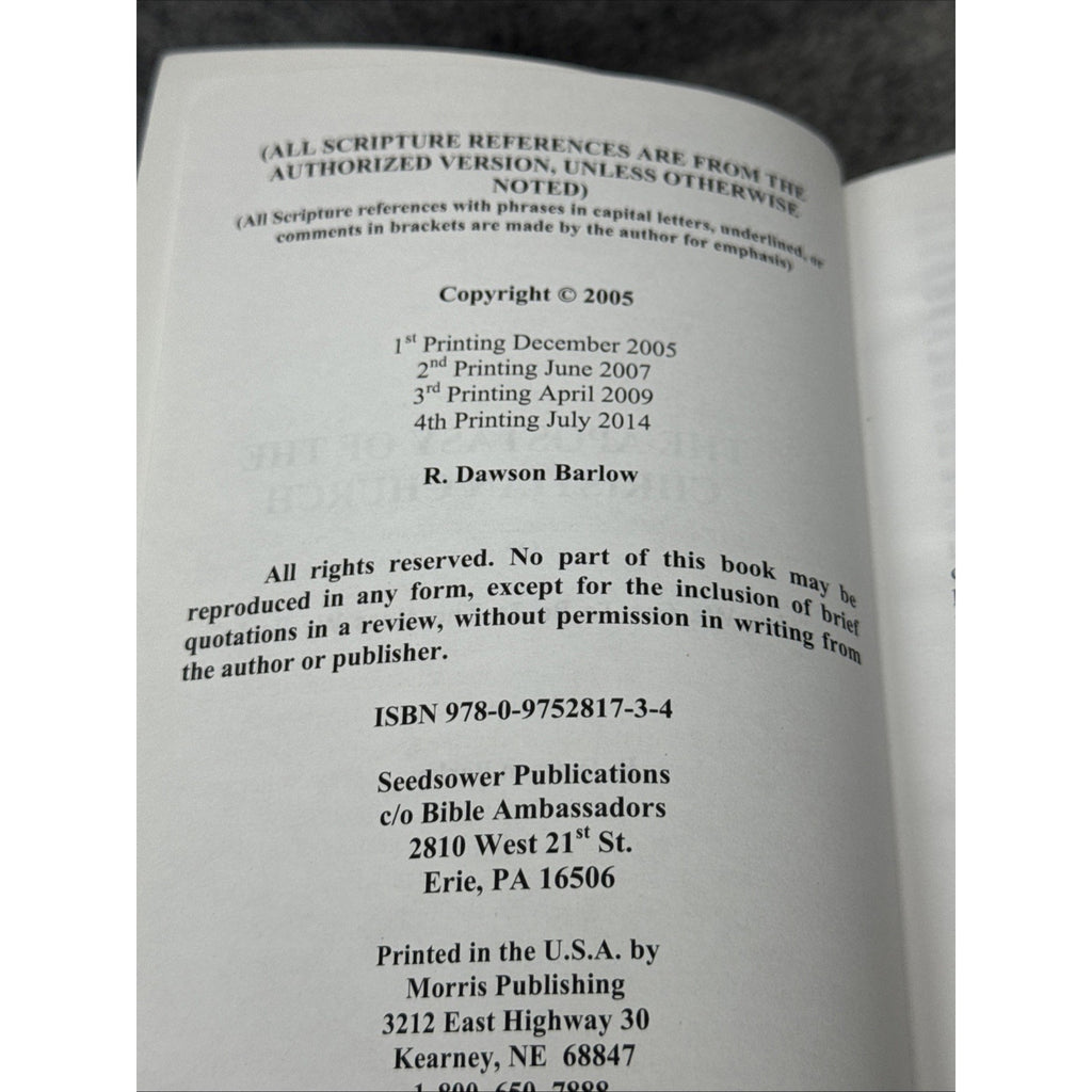 The Apostasy of the Christian Church