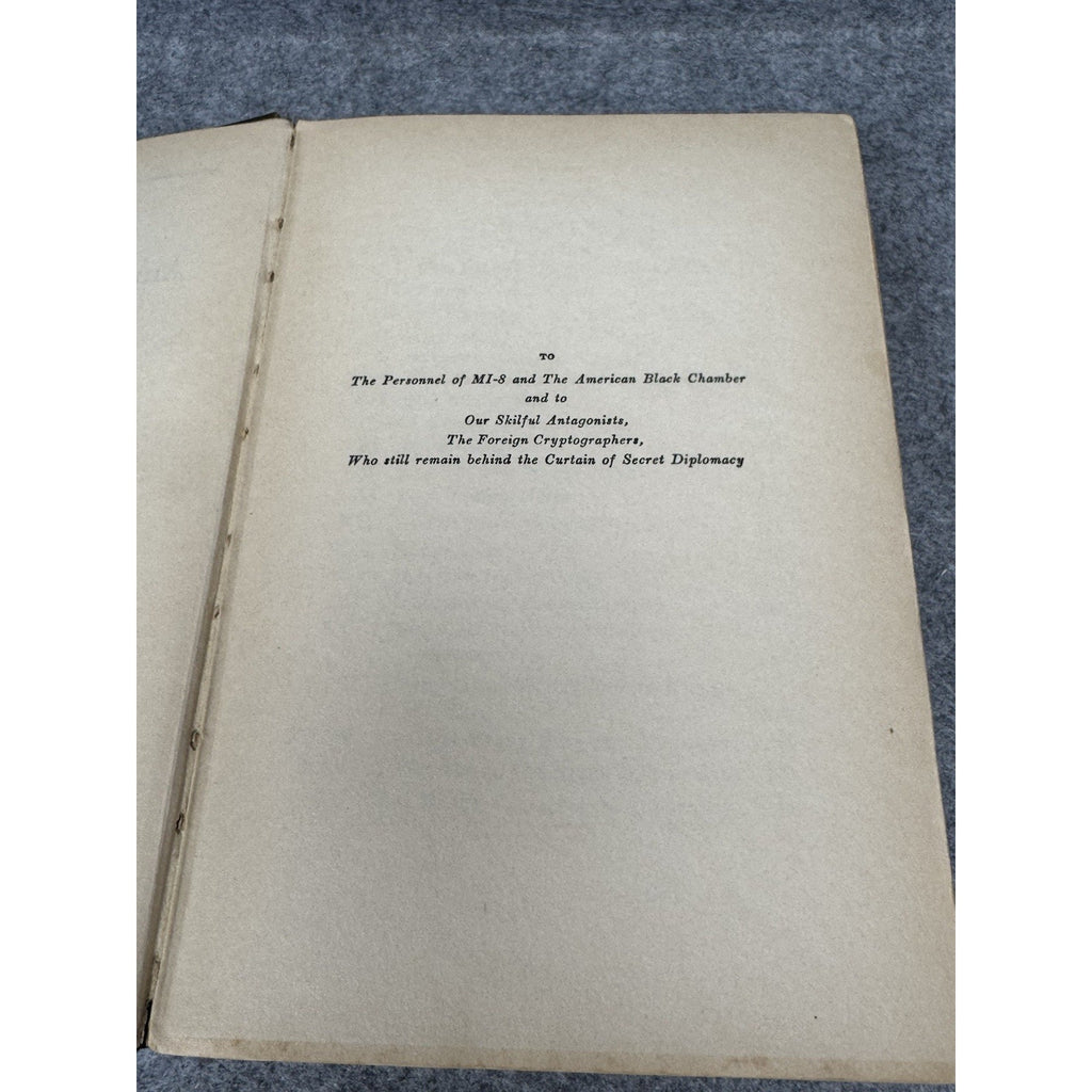 Rare 1931 American Black Chamber Yardley 1st Ed Cryptography Espionage Spy