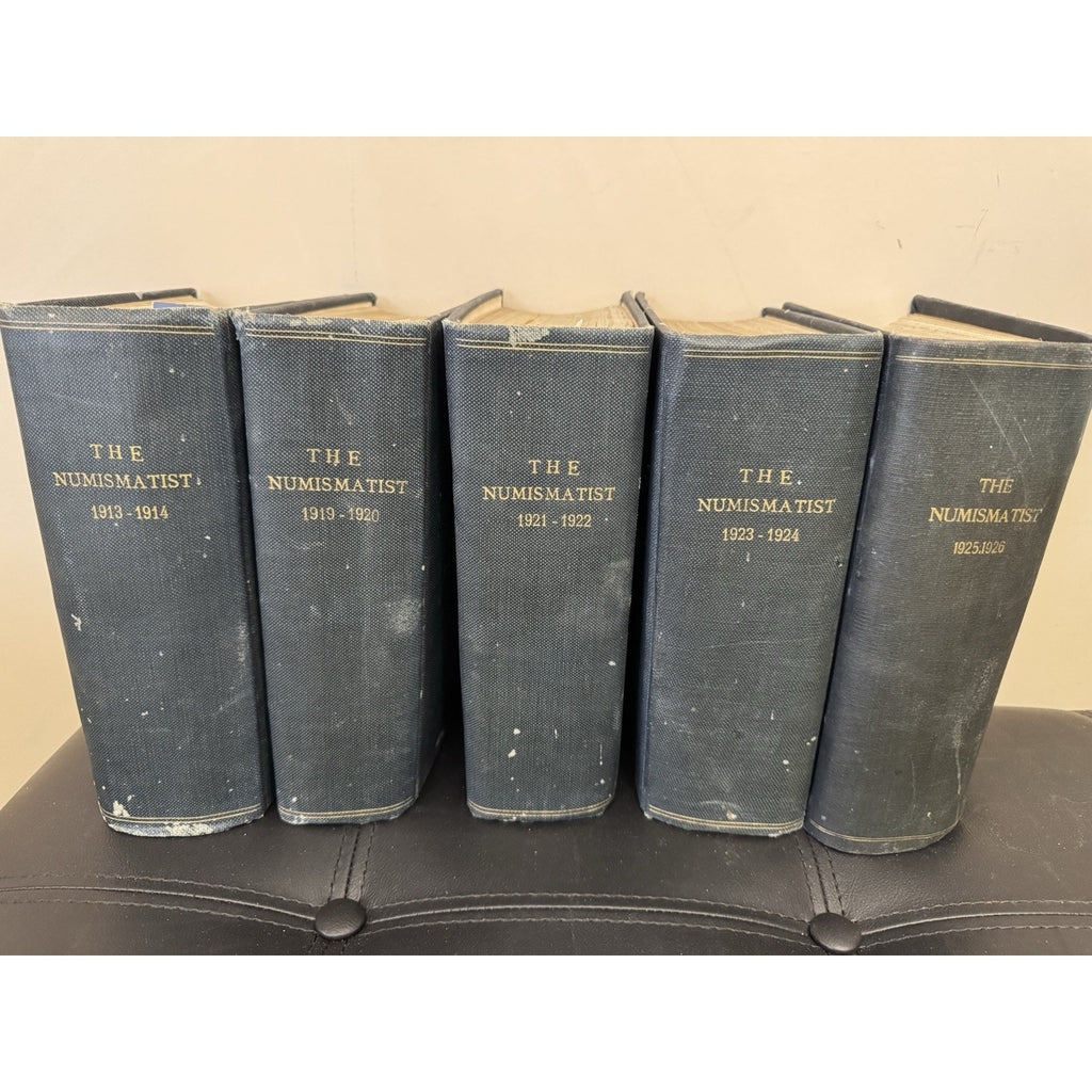 Lot 5 The Numismatist Hardbound Vols 1913-1926 ANA Coin Journal