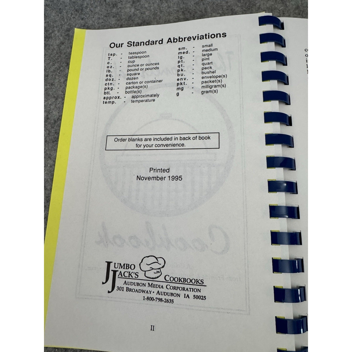 The Colonel’s Cafe Cookbook 1995 Roanoke VA Culinary Arts Recipes Spiral