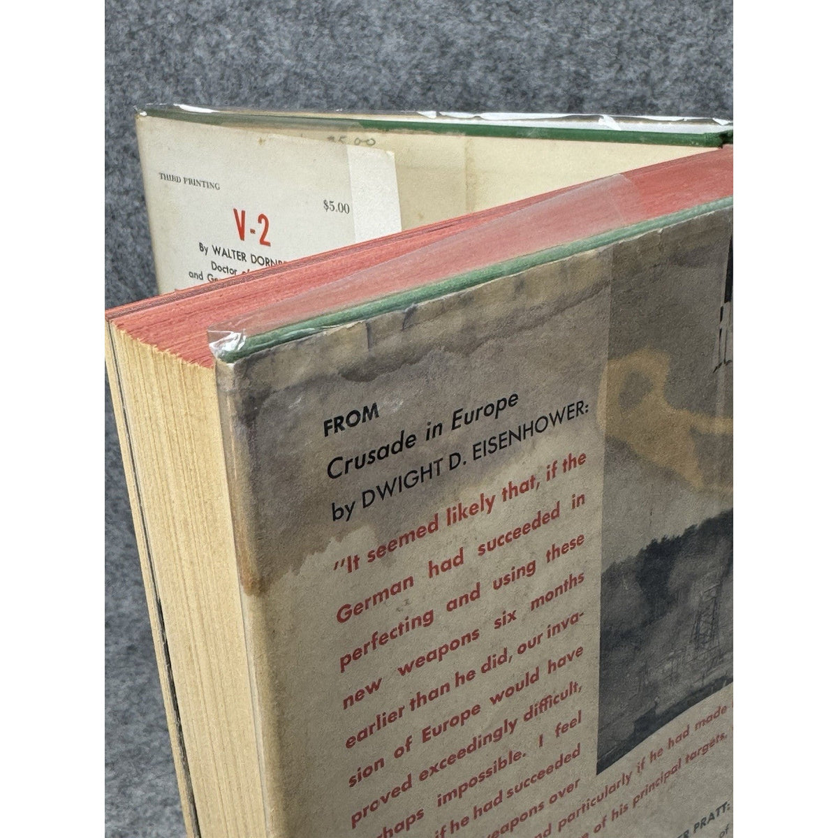 V-2 Walter Dornberger 1958 WWII German Rockets Peenemunde Hardcover Dust Jacket
