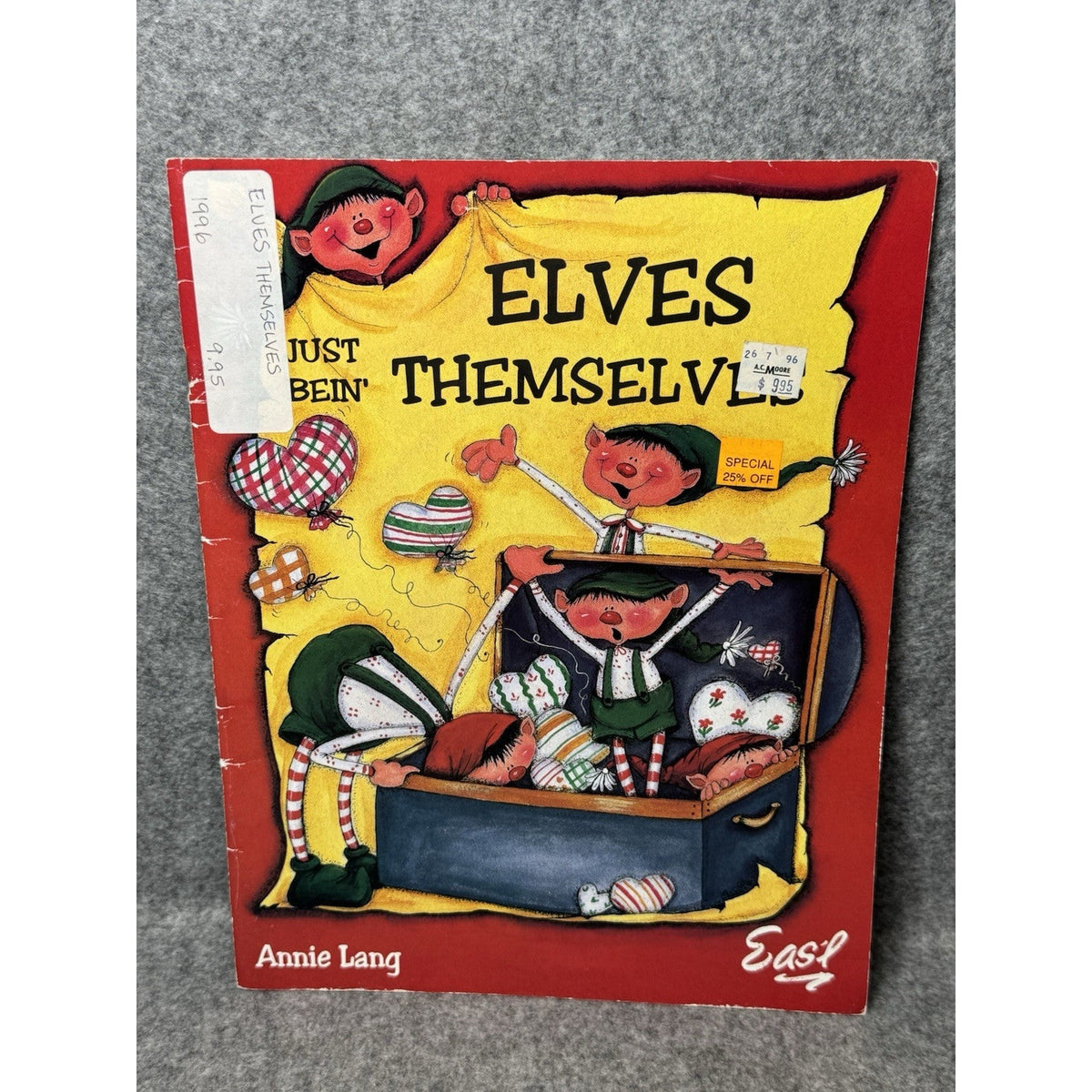 1996 Elves Just Bein’ Themselves Annie Lang Christmas Tole Painting Pattern Book