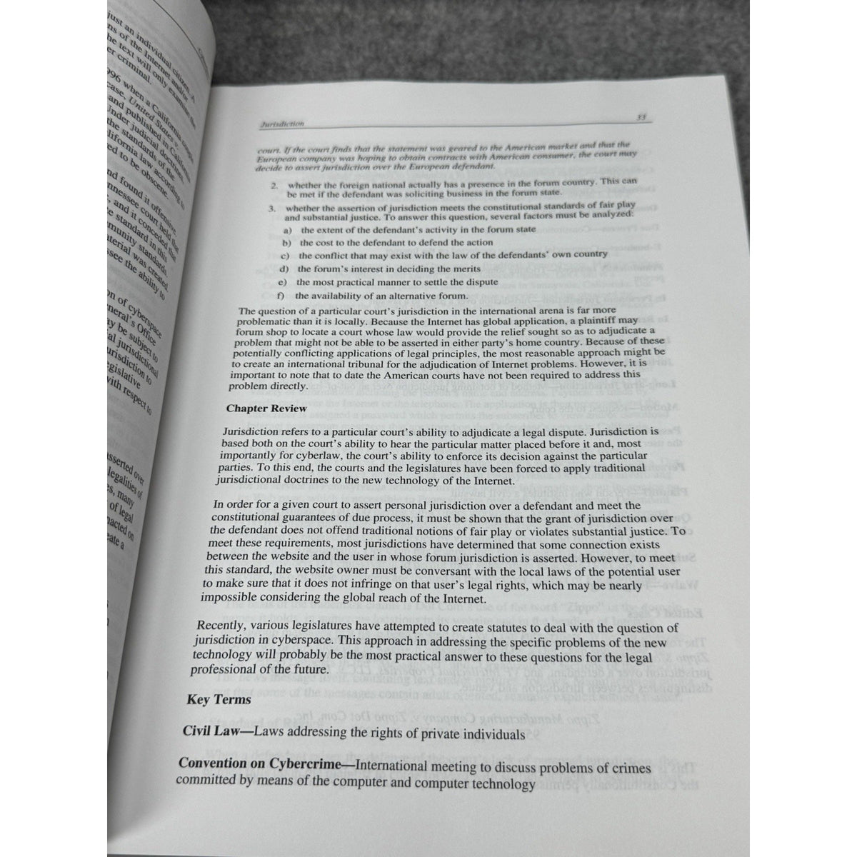 Cyberlaw Legal Principles of Emerging Technologies 2005 Helewitz First Edition