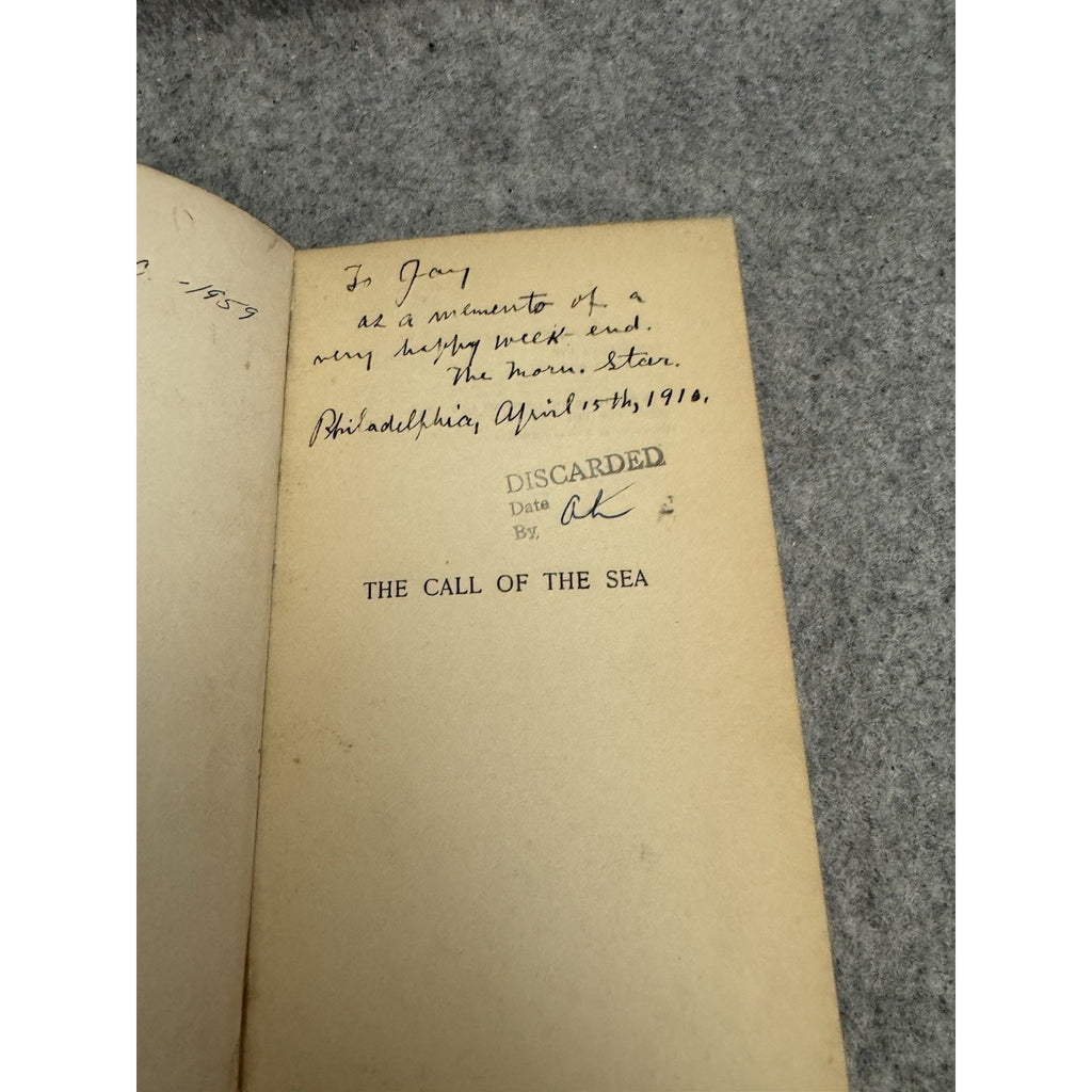 1907 The Call of the Sea F G Aflalo Nautical Anthology Dutton HC
