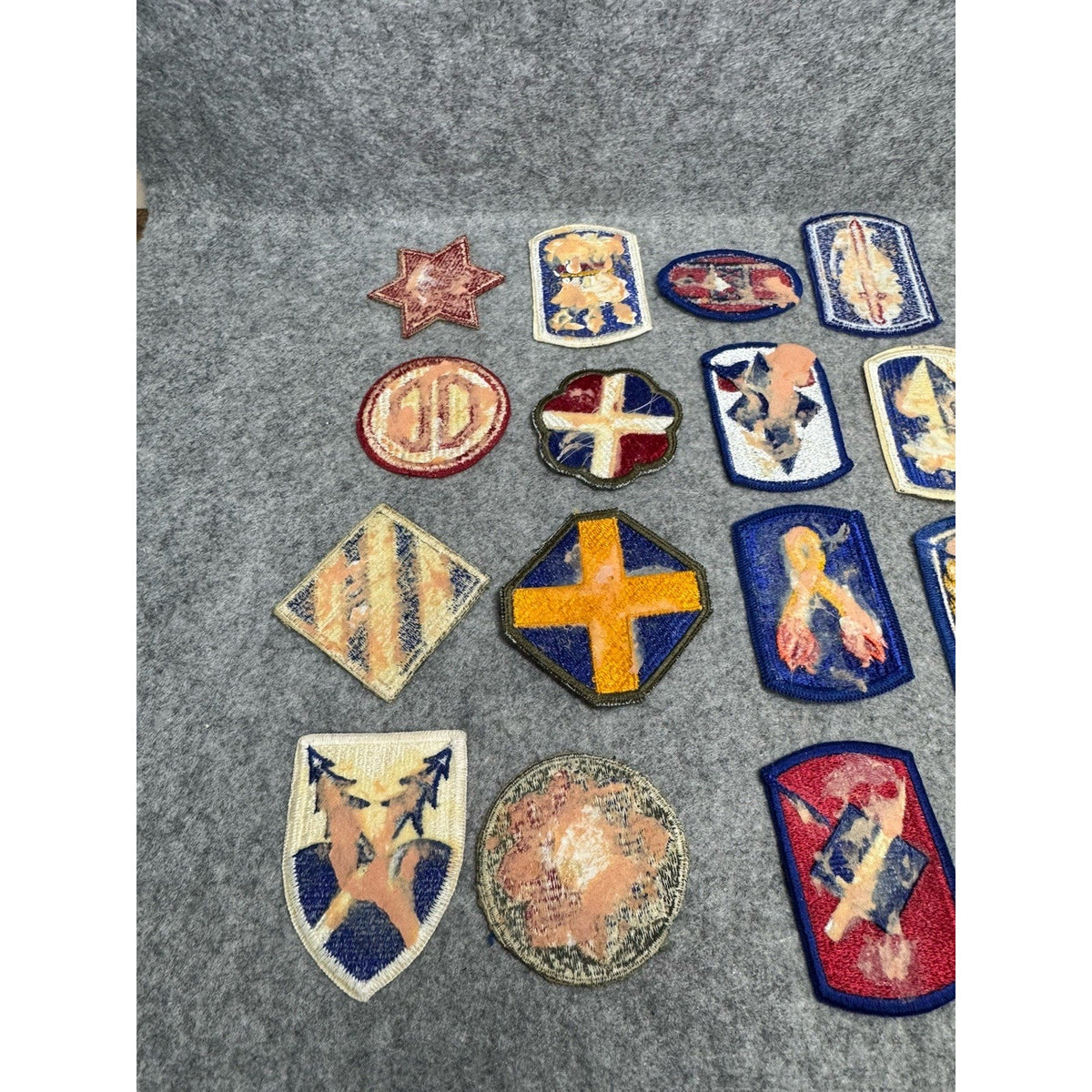 23 Vintage US Army Patches Lot Big Red One Infantry Divisions Brigade Insignia