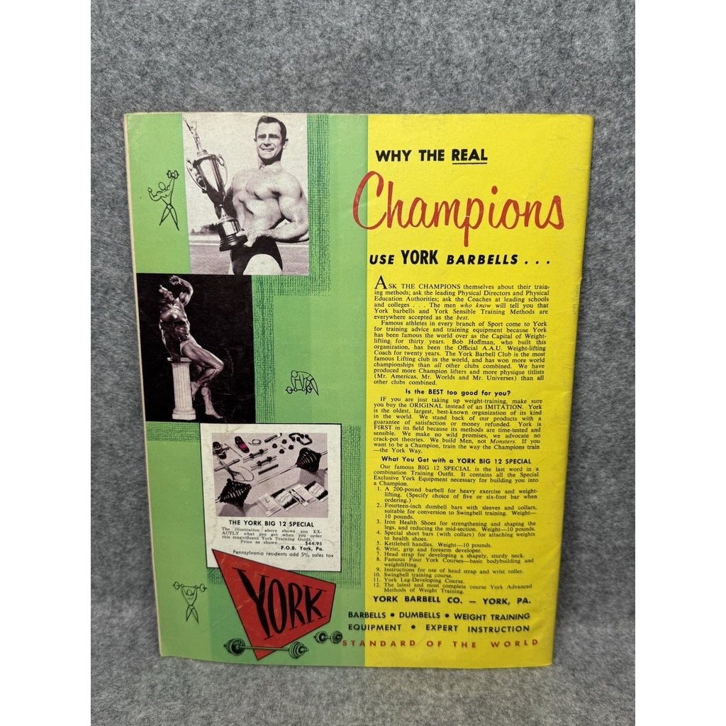1965 Muscular Development Magazine August Bill McArdle Vintage Bodybuilding