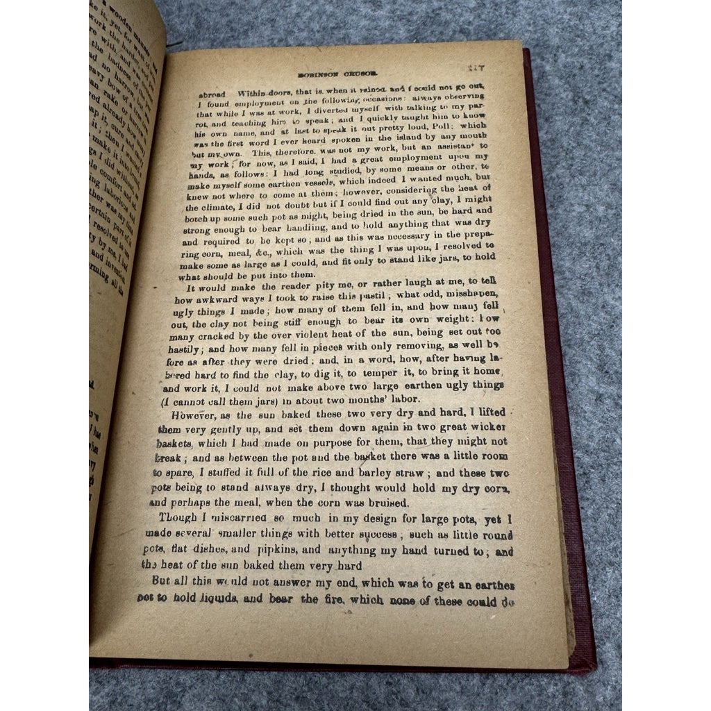 Robinson Crusoe Daniel Defoe Arlington Edition Hurst & Co Illustrated Antique