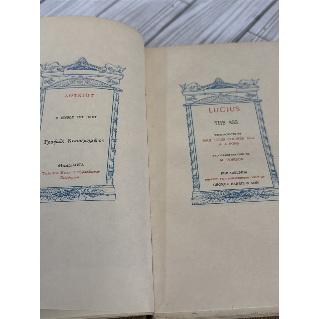 Antique Gems Greek Latin 1902 Limited Ed Vol V VI IX Barrie #432 Vellum