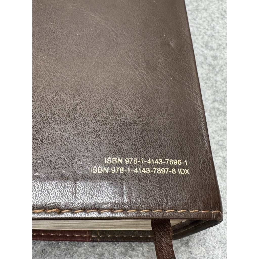 NKJV Life Application Study Bible Large Print LeatherLike Brown Tan 2019
