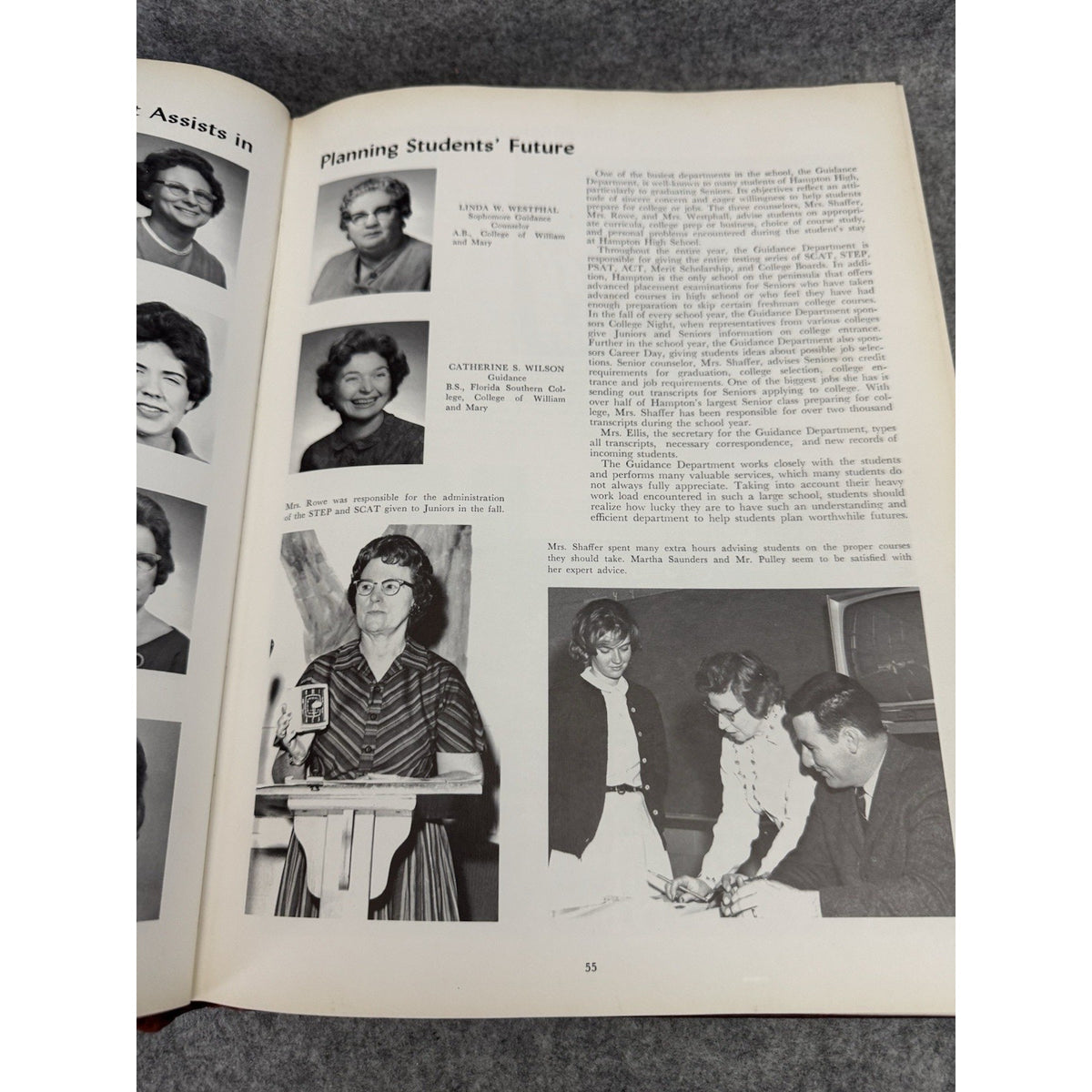 1964 Hampton High School Krabba Yearbook Hampton VA Hardcover Annual