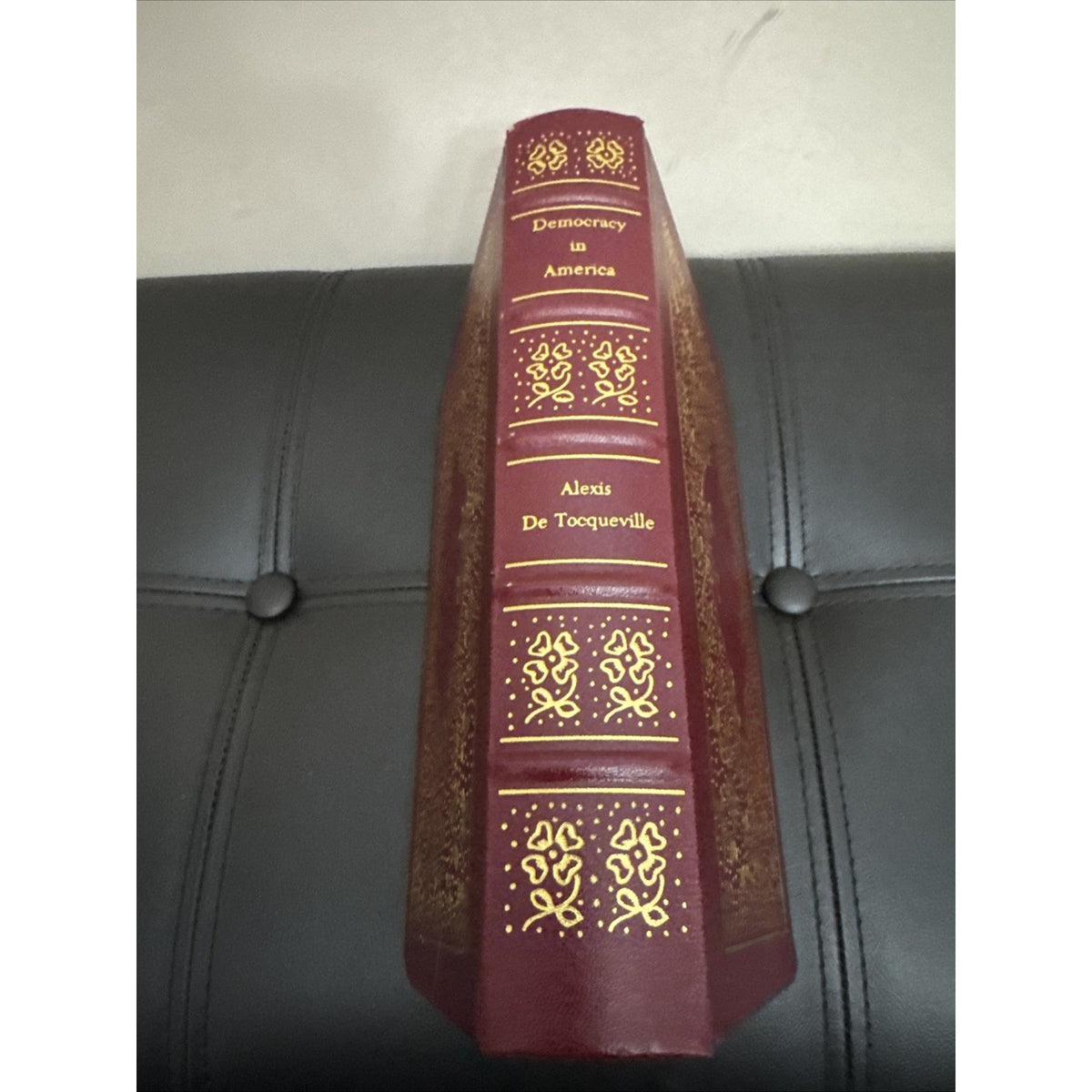 democracy in america alexis de tocqueville 1990 leather