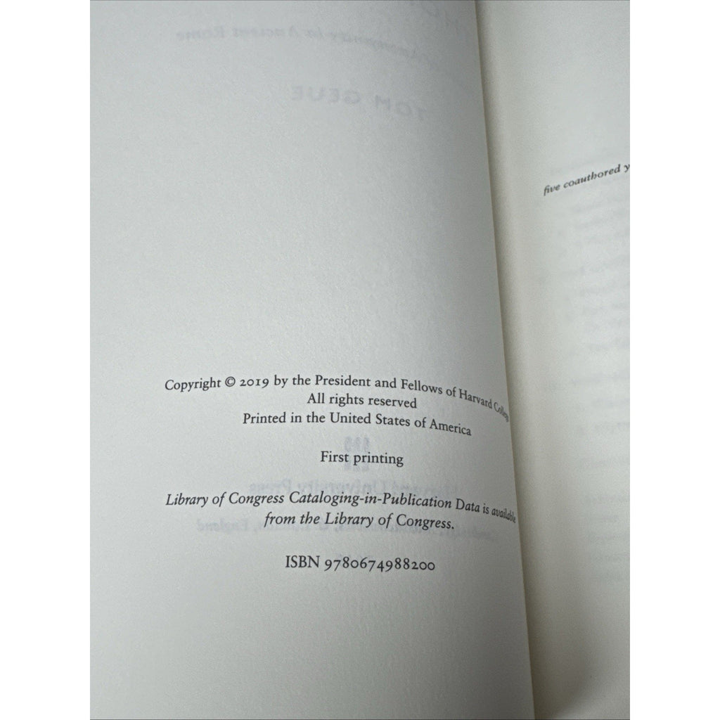 Author Unknown : The Power of Anonymity in Ancient Rome by Tom Geue (2019,...