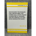 NCRP Report 143 Low-Level Radioactive Waste Management 2003 Scarce