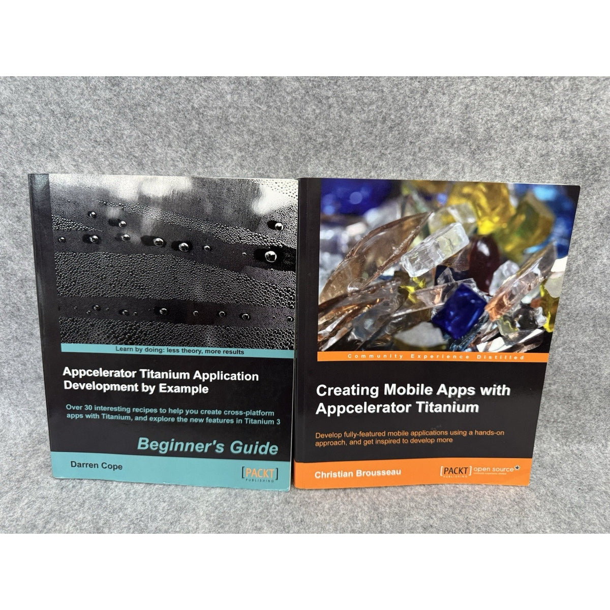 Appcelerator Titanium Mobile App Development Books Lot of 2 Packt PB